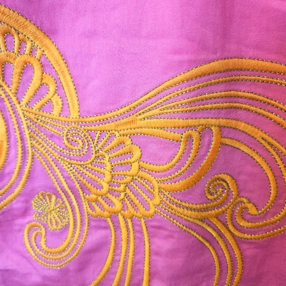 Lilly Pulitzer Hot Pink Shift Dress with Gold And Orange Embroidery Sz 0 - Picture 6 of 15